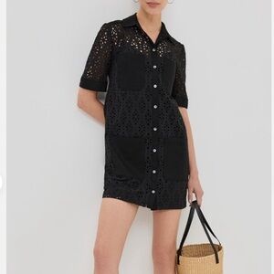 VERONICA BEARD RAFAELA EYELET MINI DRESS SIZE 0